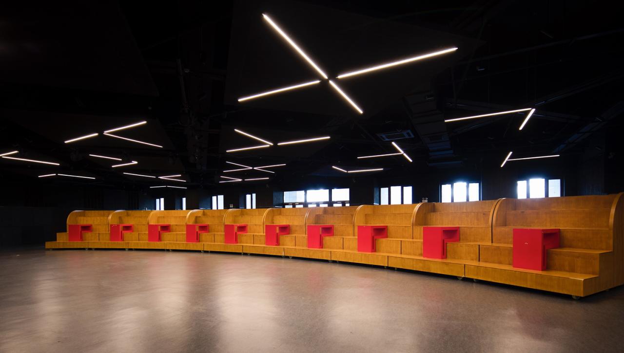 BIM建筑|细胞与构件：北京大学新太阳小剧场看台装置 / 扉建筑 FEI Architects