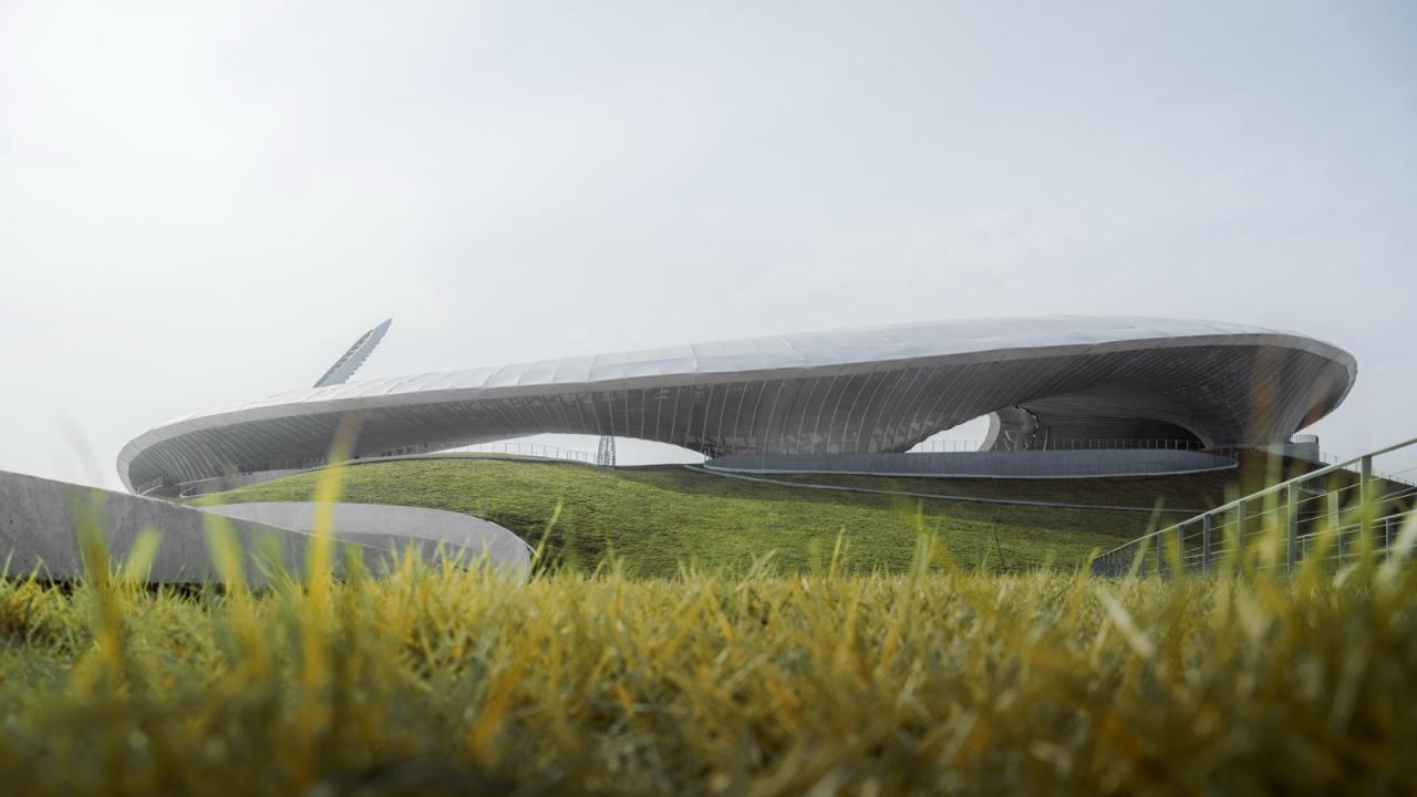 BIM建筑|全球最大覆土建筑群设计：“消失的体育场”/ MAD马岩松