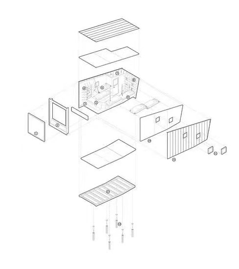 BIM建筑|BCW建筑工作室在阿尔卑斯山设计旅行者小屋
