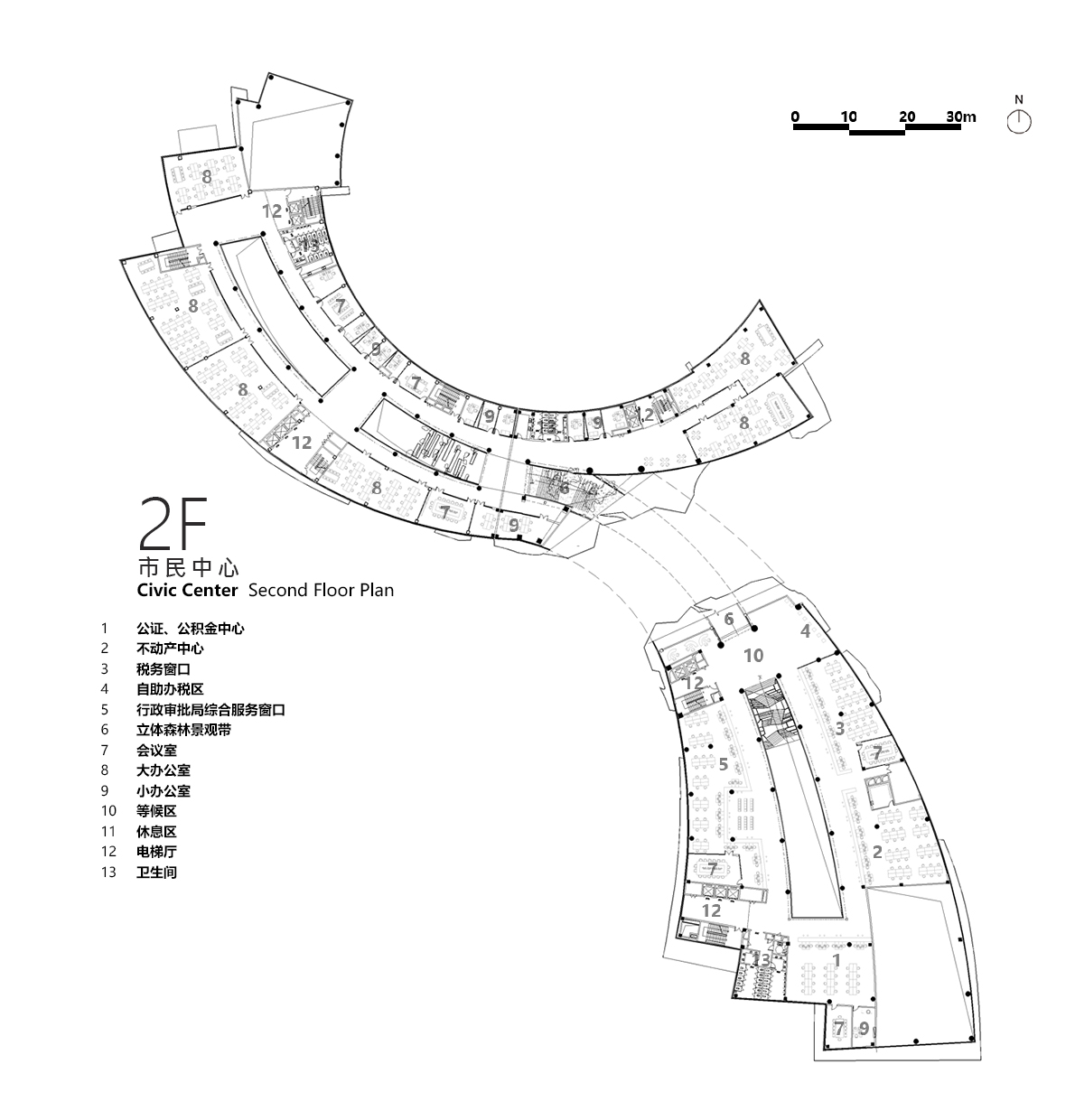 BIM建筑|建筑融于自然：眉山东部新城三中心一基地 / 大陆建筑设计