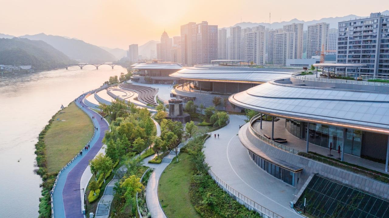 BIM建筑|建德市文化综合体：对话山水的市民空间 / goa作品