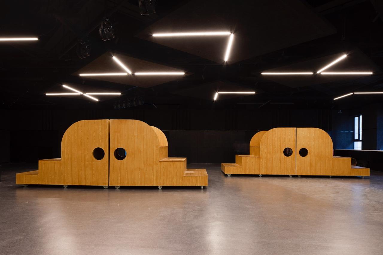 BIM建筑|细胞与构件：北京大学新太阳小剧场看台装置 / 扉建筑 FEI Architects