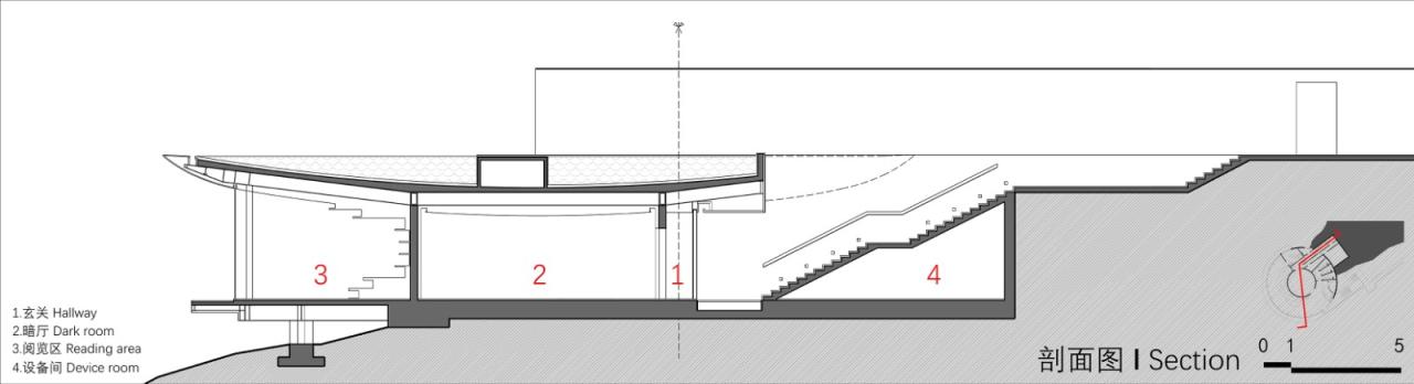 BIM建筑|悬崖上的海边书屋：惠州双月湾一滴水图书馆 / 三文建筑
