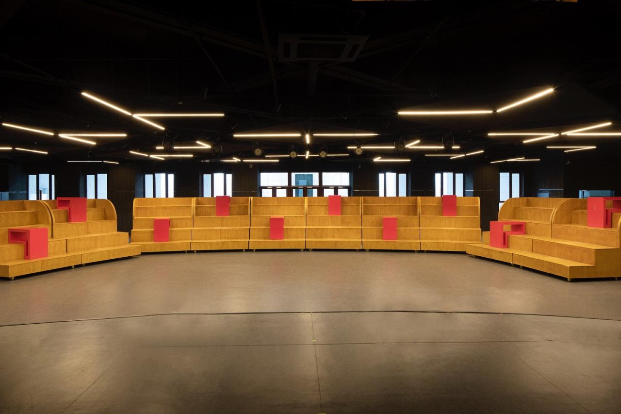 BIM建筑|细胞与构件：北京大学新太阳小剧场看台装置 / 扉建筑 FEI Architects