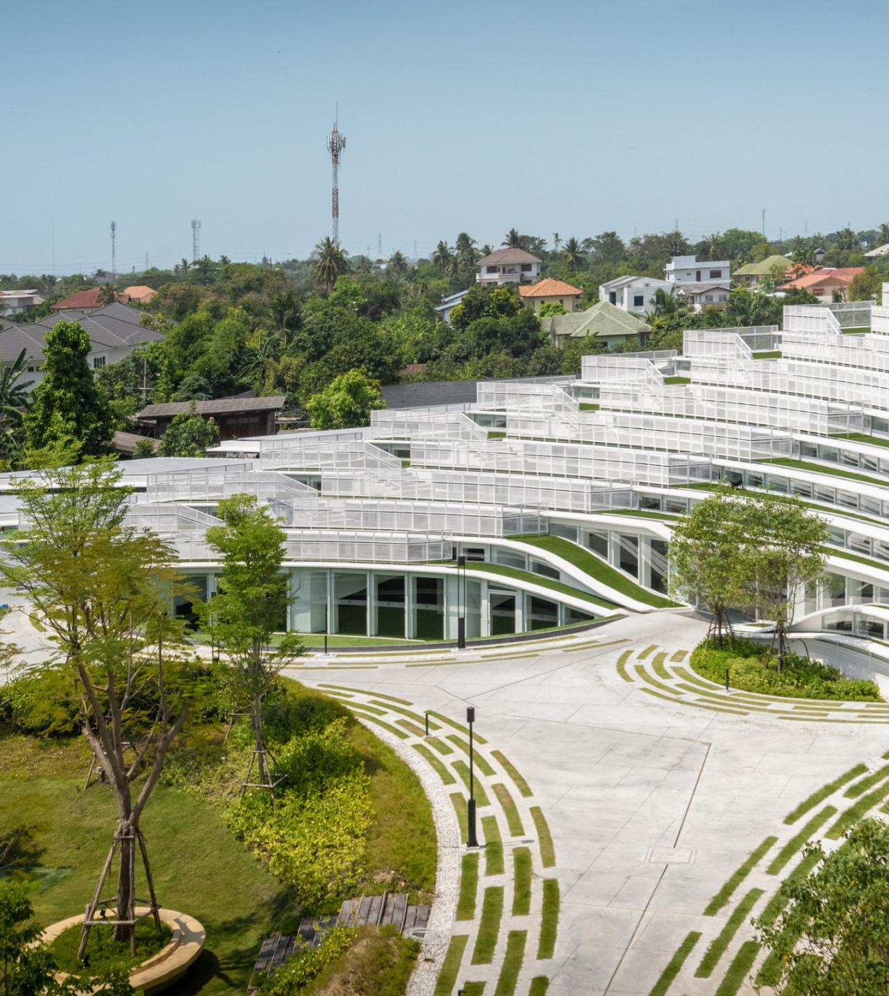 BIM建筑|扇形展开，泰国吞武里校园 SISB / Plan Architect