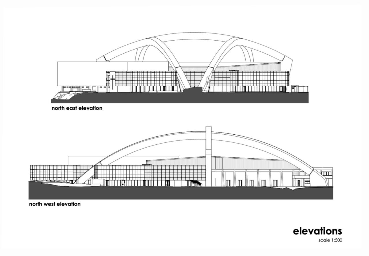 BIM建筑|南非德班基督教中心 / Elphick Proome Architects