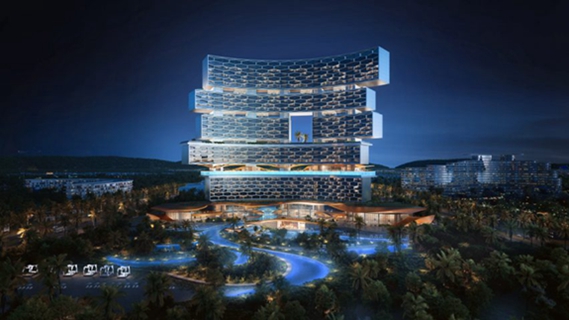 BIM建筑|奥雷·舍人在三亚设计带空中花园的地平线酒店