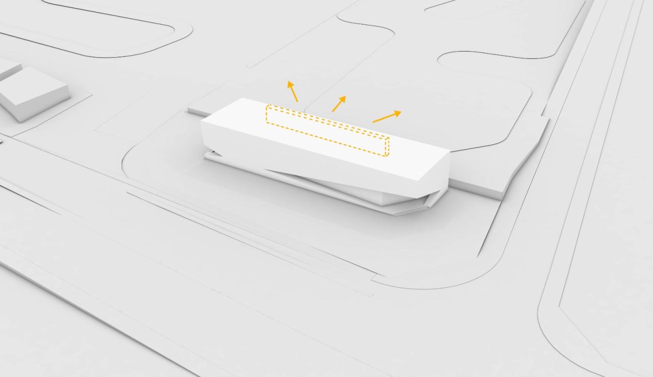BIM建筑|漂浮的盒子：株洲汽博园营销中心 / 罗劲工作室