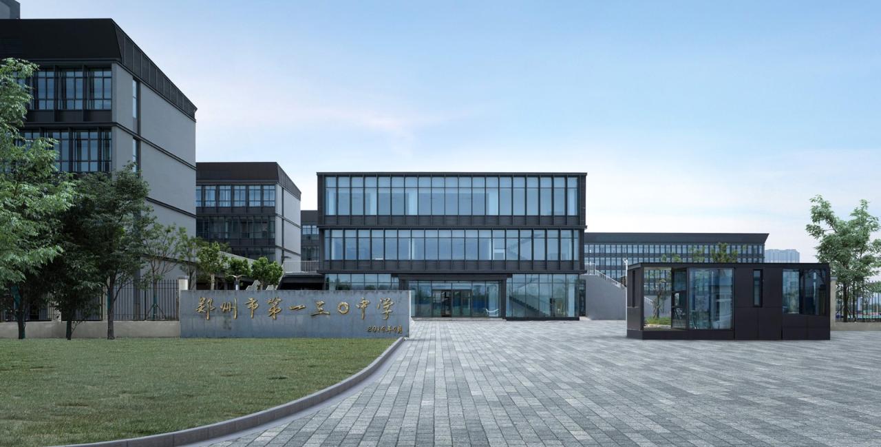 BIM建筑|郑州航空港第八安置区配套中学暨郑州第130中学 / 上海联创设计集团