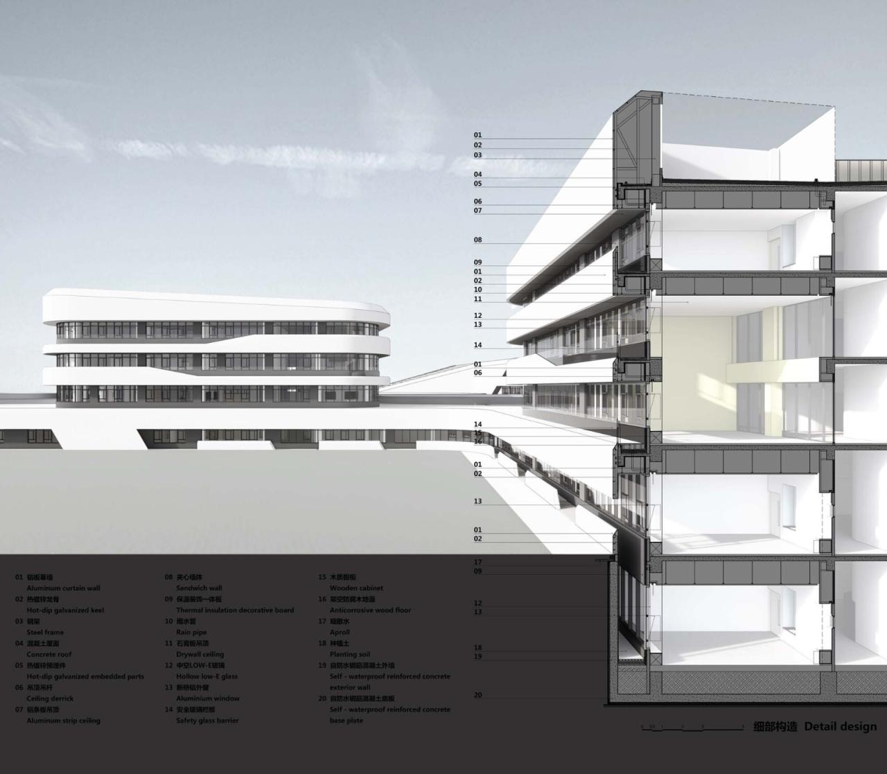 BIM建筑|清华大学附属中学广华学校 / 北京市建筑设计研究院