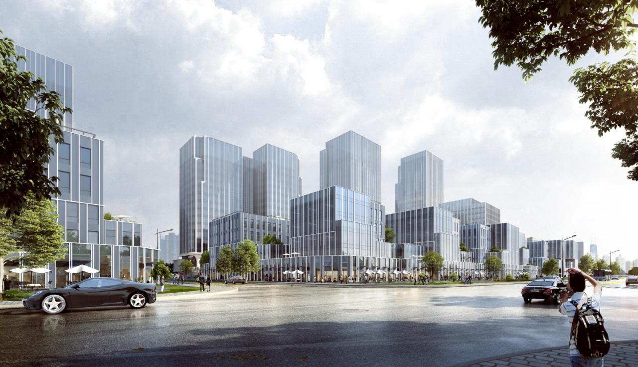 BIM建筑|现代生态复合城市综合体 / UA尤安设计