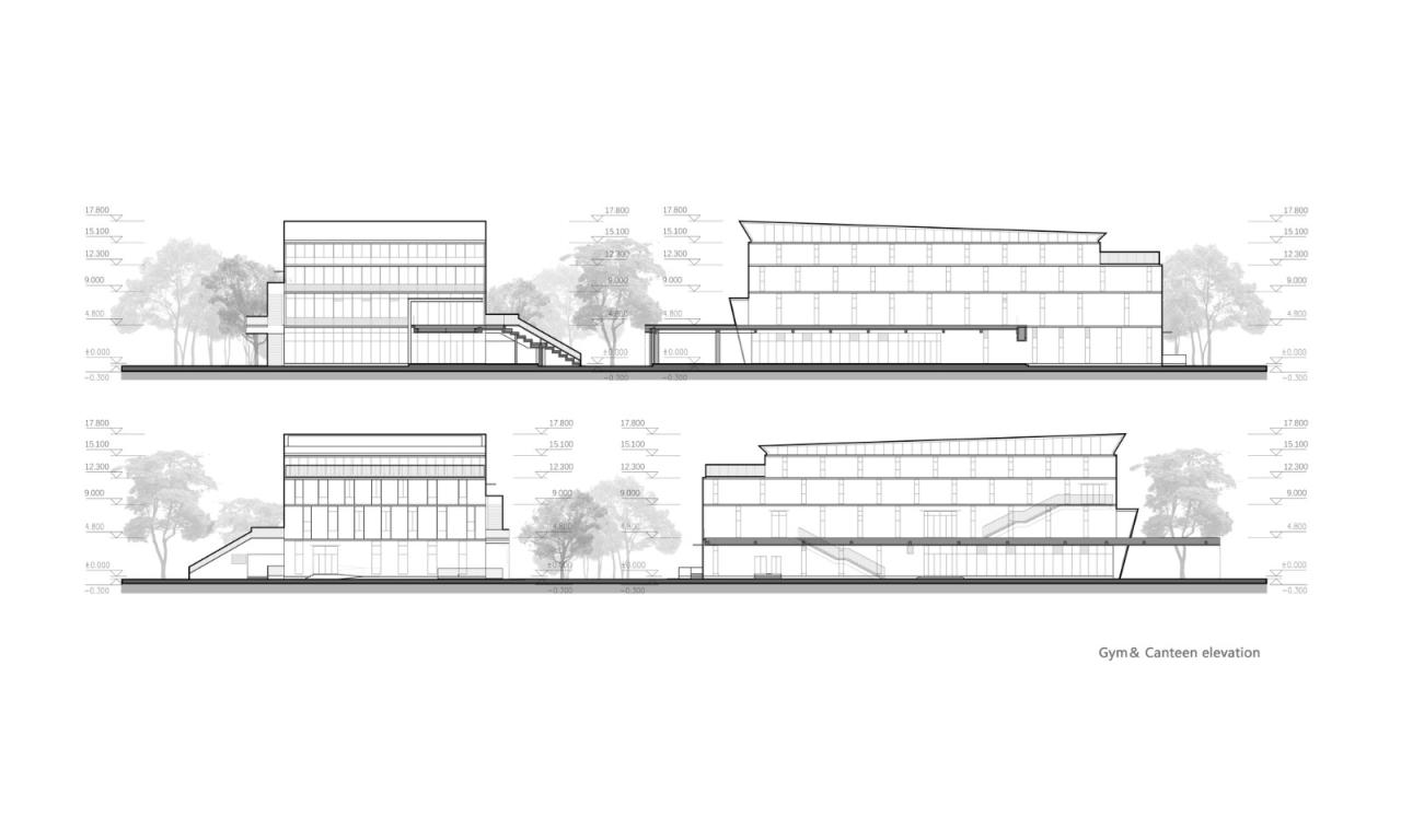 BIM建筑|郑州航空港第八安置区配套中学暨郑州第130中学 / 上海联创设计集团