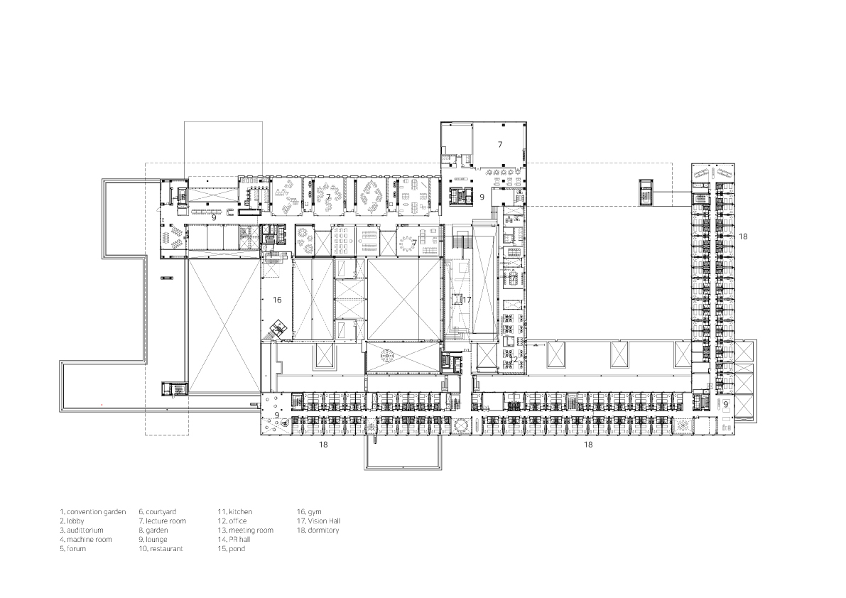 BIM建筑|韩国现代集团全球合作伙伴中心+庆州大学校园区 / Hyunjun Mihn + mp_art architects