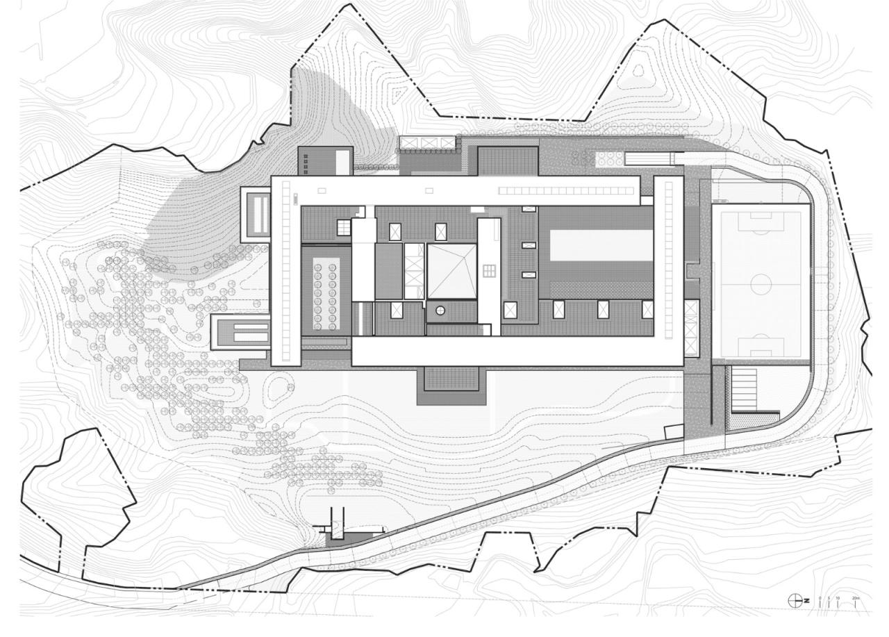 BIM建筑|韩国现代集团全球合作伙伴中心+庆州大学校园区 / Hyunjun Mihn + mp_art architects
