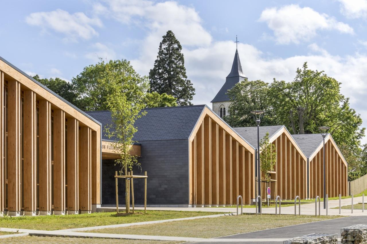 BIM建筑|Les Coteaux Fleuris 学校 / HEMAA Architectes + Hesters Oyon