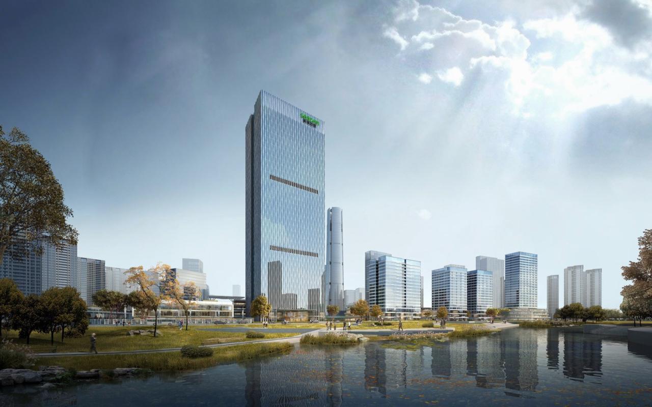 BIM建筑|高铁新城商务新地标·芯光大厦 / 简和建筑