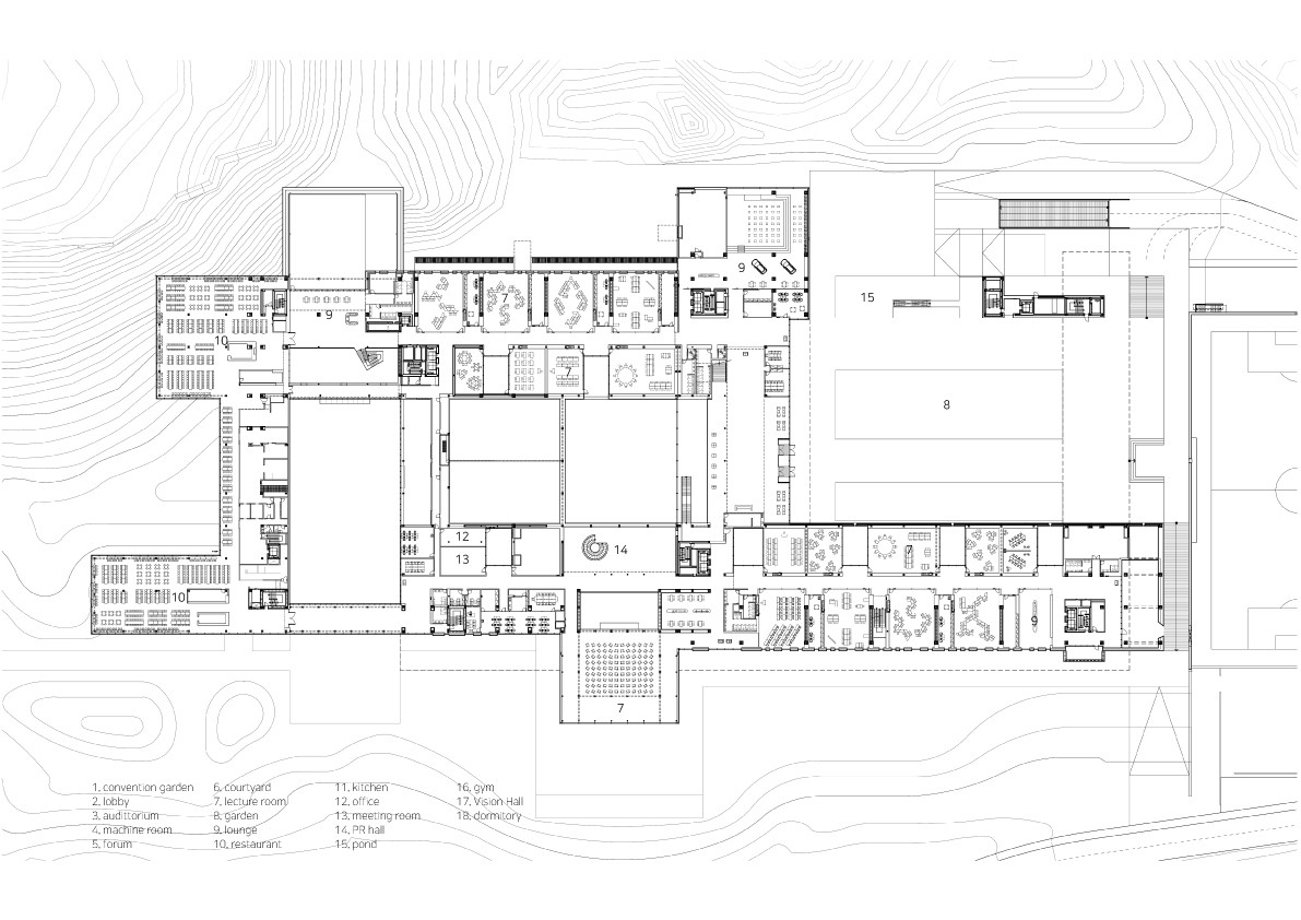 BIM建筑|韩国现代集团全球合作伙伴中心+庆州大学校园区 / Hyunjun Mihn + mp_art architects