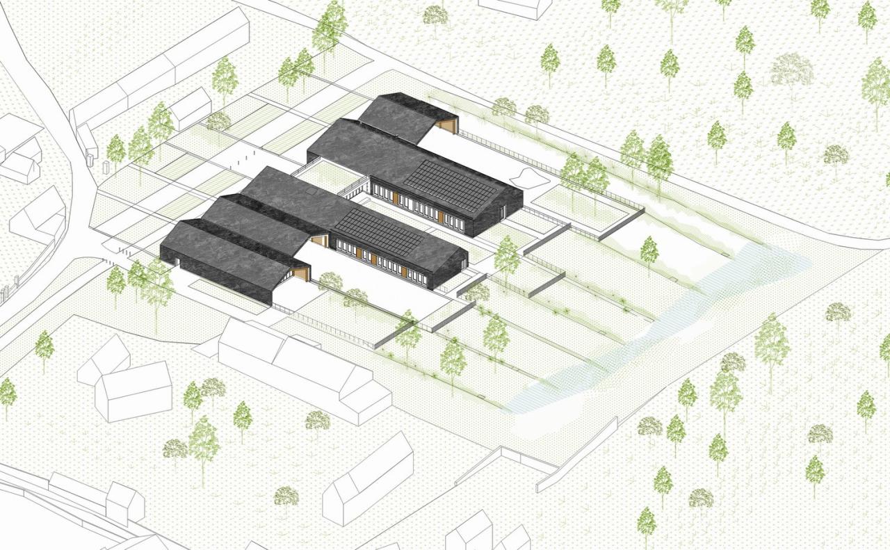 BIM建筑|Les Coteaux Fleuris 学校 / HEMAA Architectes + Hesters Oyon