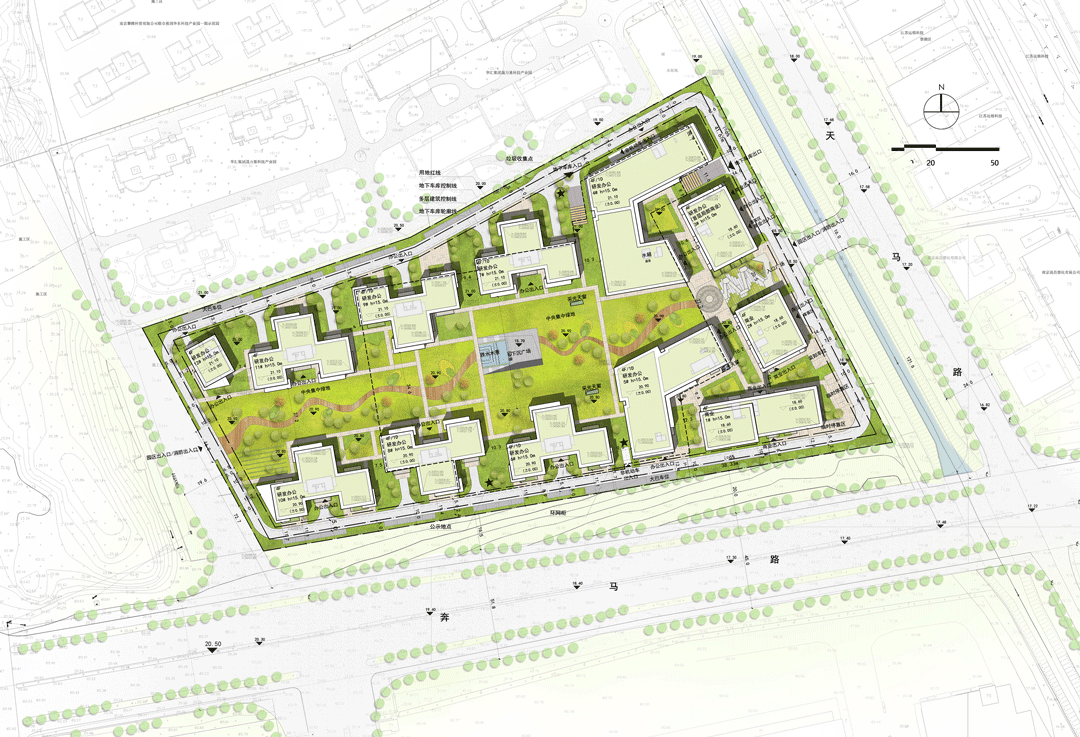 BIM建筑|南京紫金山麓首个AI人工智能产业载体 / 三益中国