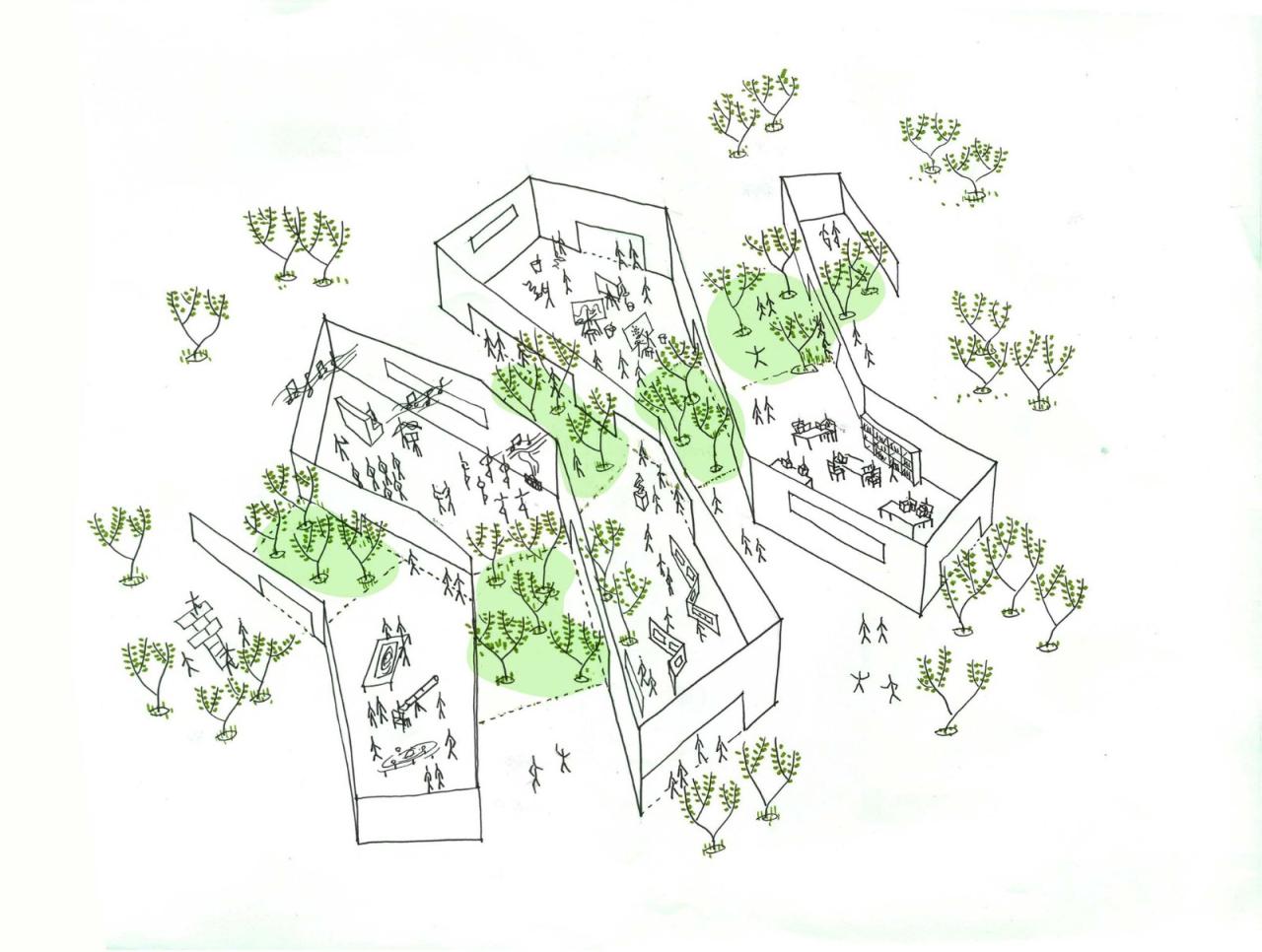 BIM建筑|友兰中学图艺综合楼 / WAU建筑事务所