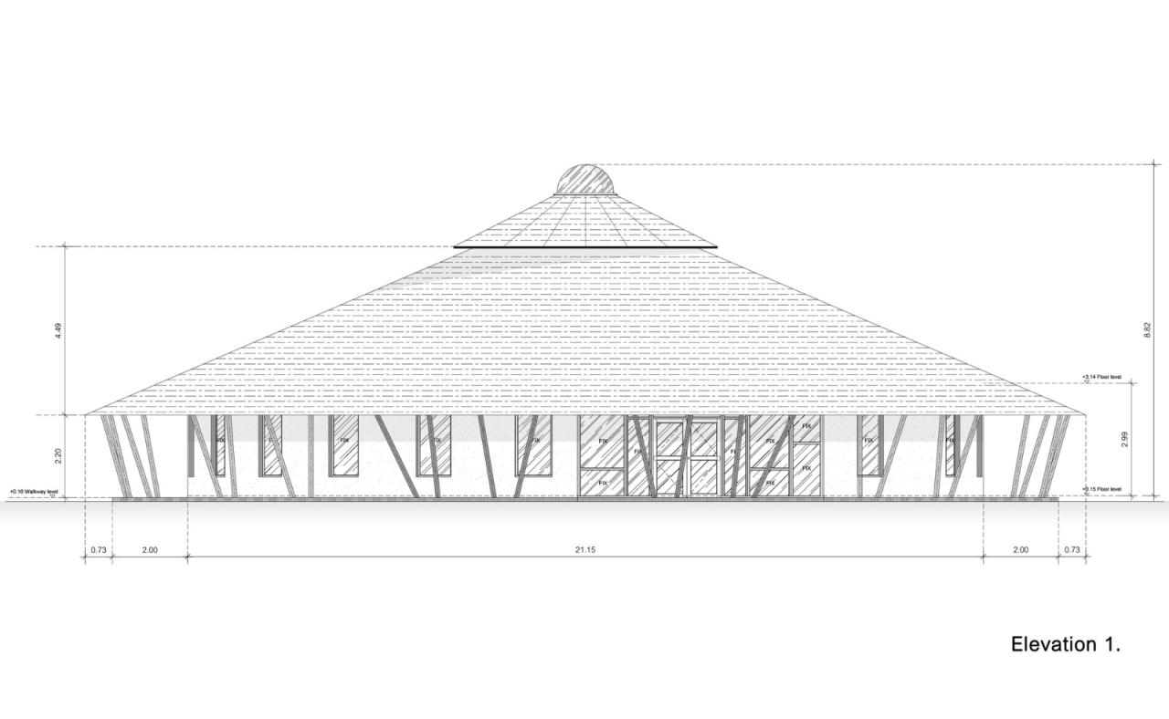 BIM建筑|竹结构建筑，Panyaden 中学图书馆 / Chiangmai Life Architects