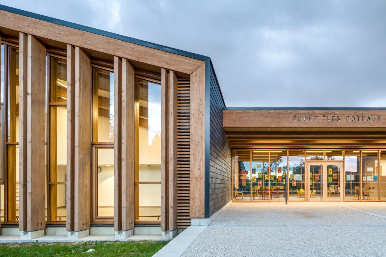 BIM建筑|Les Coteaux Fleuris 学校 / HEMAA Architectes + Hesters Oyon