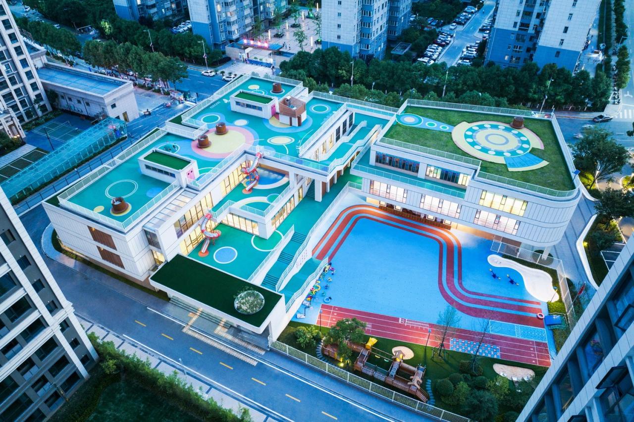 BIM建筑|这可能是小城幼儿园的天花板了：陕西安康高新第五幼儿园 / UUA建筑师事务所