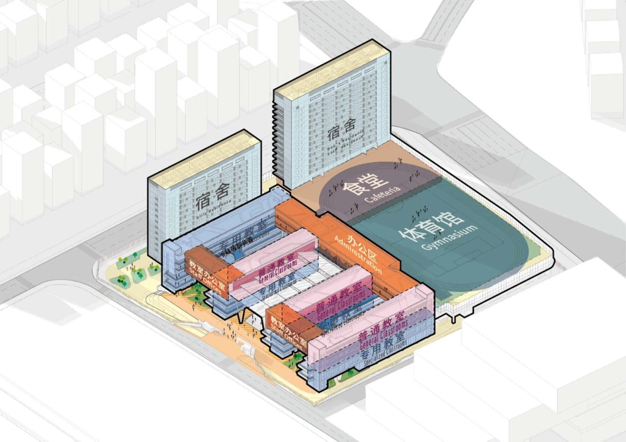 BIM建筑|深圳市红山中学 / 华阳国际设计