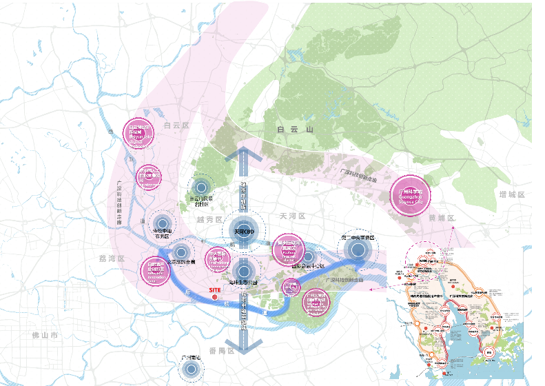 BIM建筑|广州海珠创新湾门户枢纽城市设计暨核心地块建筑概念设计 / 林同棪国际中国