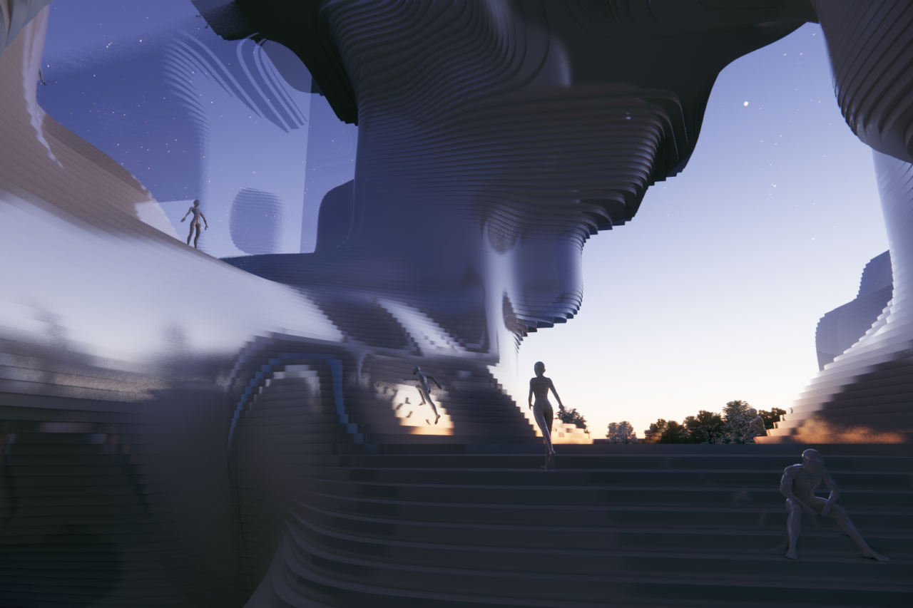 BIM建筑|5个获奖作品，全球最大元宇宙平台Decentraland建筑大赛 / CAA LAB