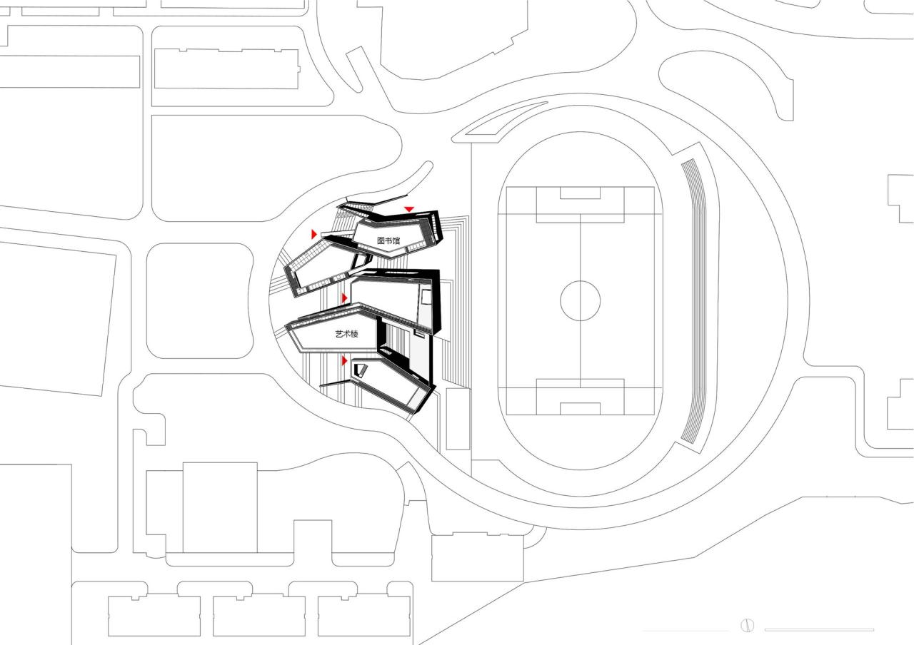 BIM建筑|友兰中学图艺综合楼 / WAU建筑事务所