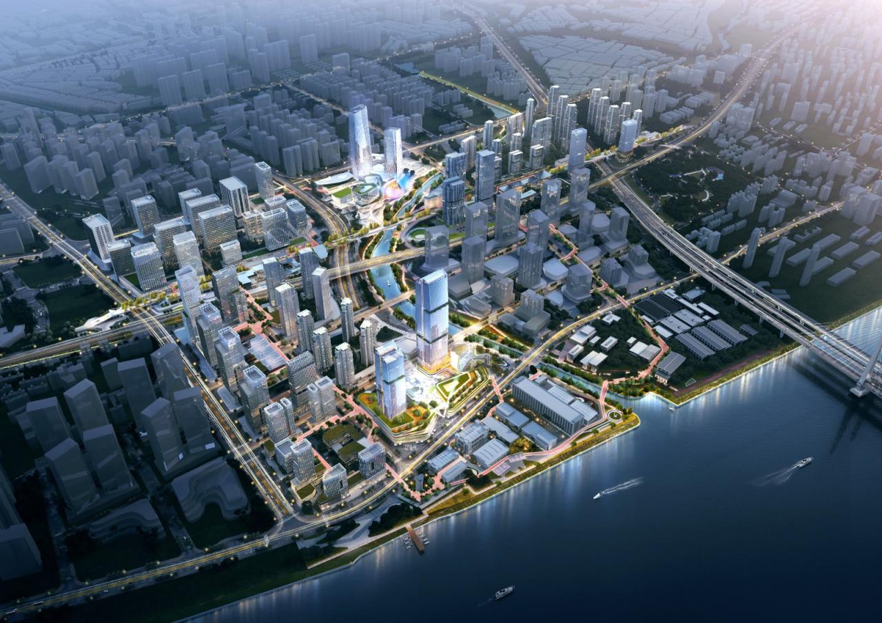 BIM建筑|广州海珠创新湾门户枢纽城市设计暨核心地块建筑概念设计 / 林同棪国际中国