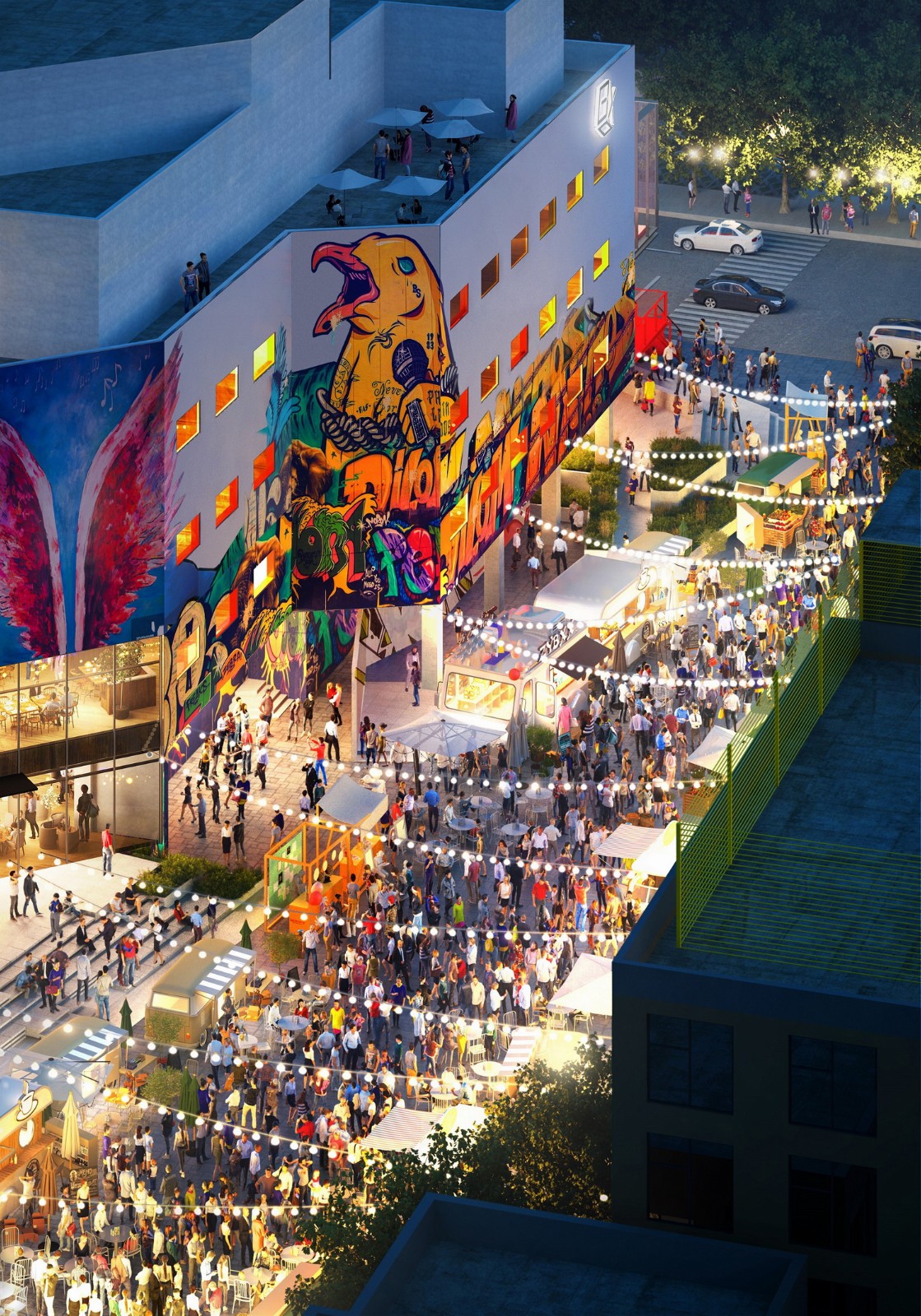 BIM建筑|年轻力中心：一股年轻力即将来袭，北京北京! / THE BOX朝外