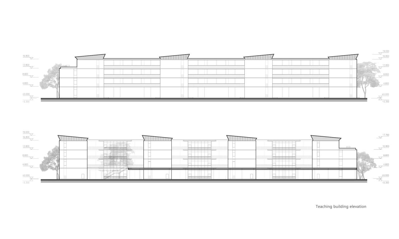 BIM建筑|郑州航空港第八安置区配套中学暨郑州第130中学 / 上海联创设计集团