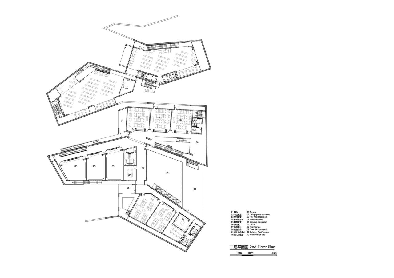 BIM建筑|友兰中学图艺综合楼 / WAU建筑事务所
