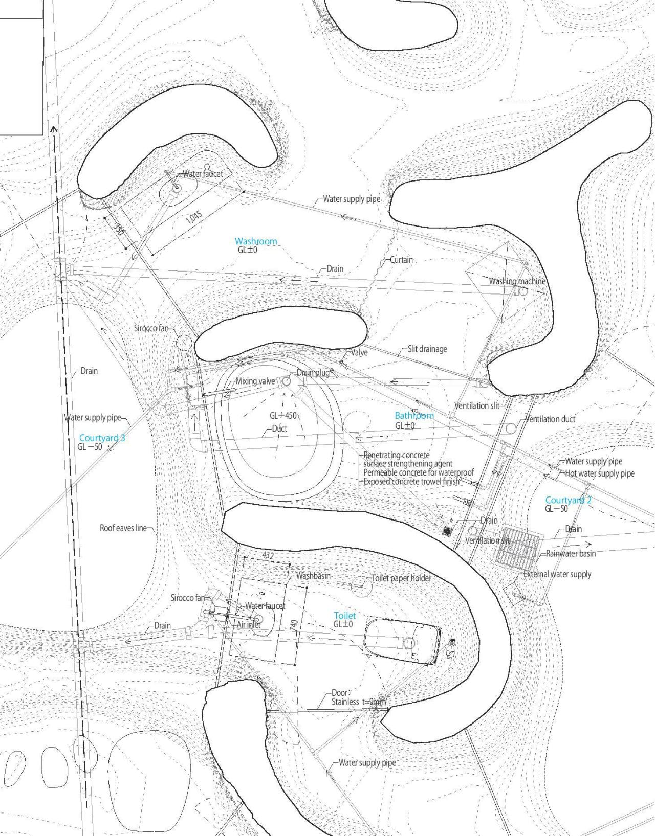 BIM建筑|住宅与餐厅「Maison Owl」 / 石上纯也建筑事务所