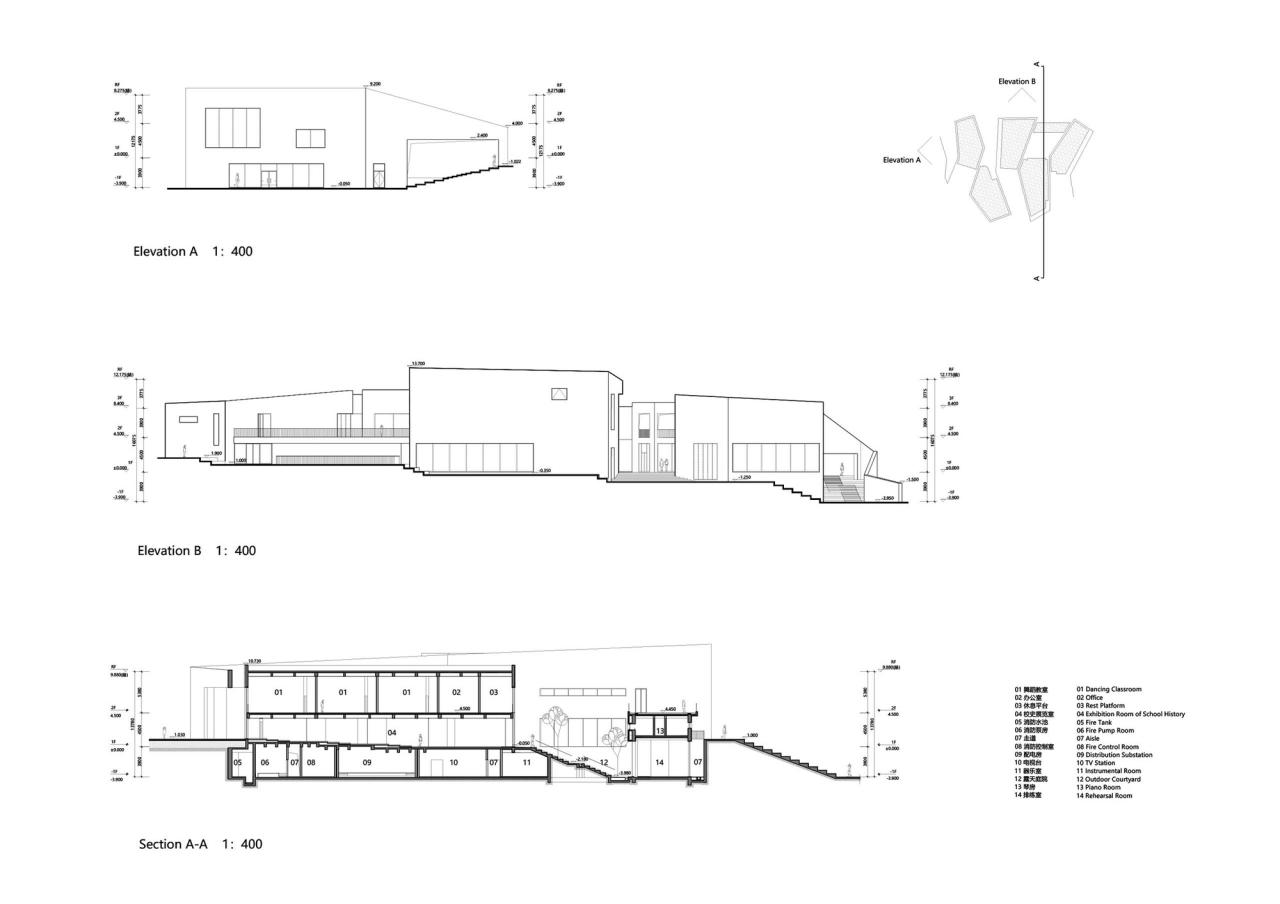 BIM建筑|友兰中学图艺综合楼 / WAU建筑事务所