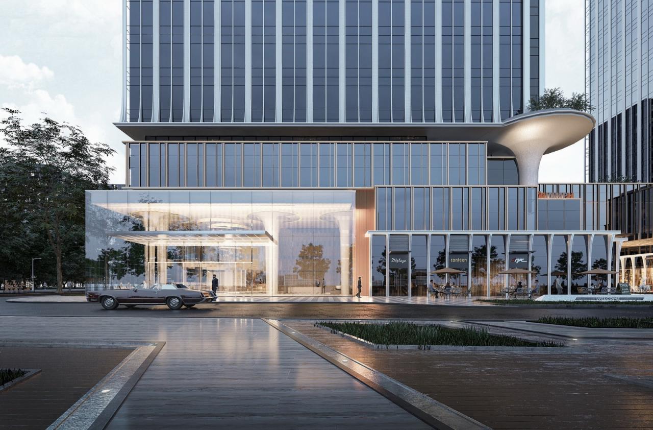 BIM建筑|现代生态复合城市综合体 / UA尤安设计