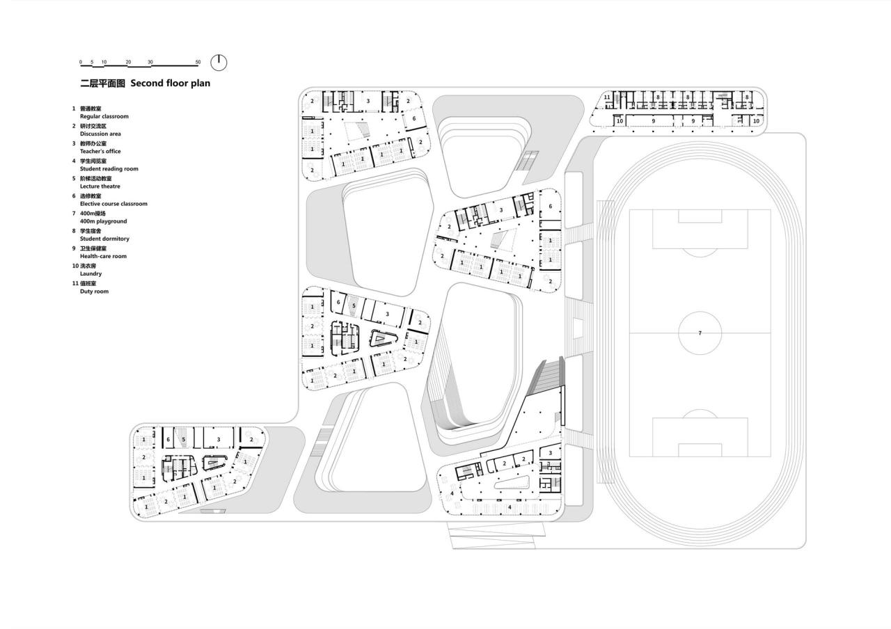 BIM建筑|清华大学附属中学广华学校 / 北京市建筑设计研究院
