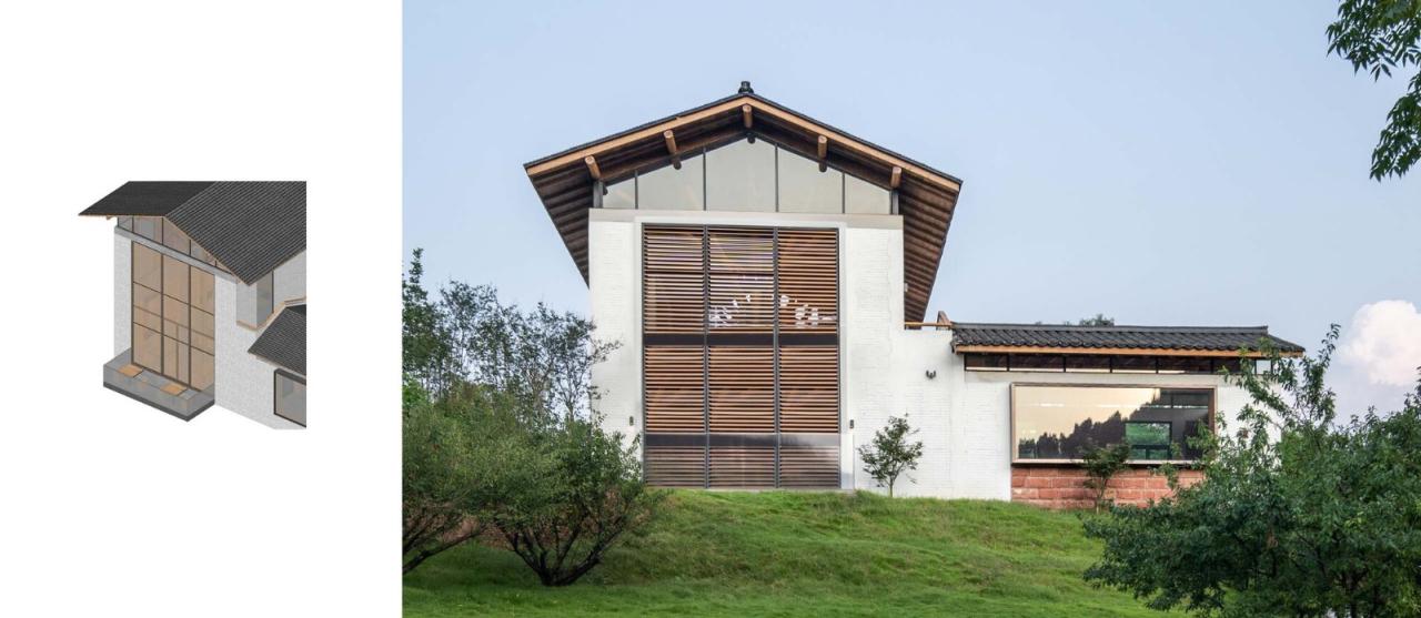 BIM建筑|安石乡村书局 / 锋茂建筑