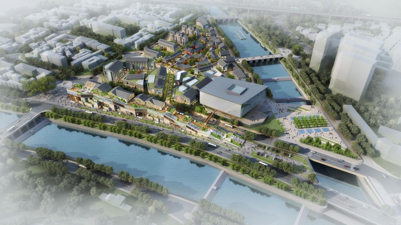 BIM建筑|古典之鱼——沁水杏河商业带 / 宽建筑 & 北京城建设计发展集团