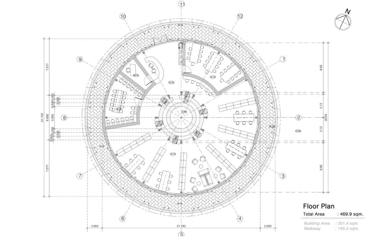 BIM建筑|竹结构建筑，Panyaden 中学图书馆 / Chiangmai Life Architects