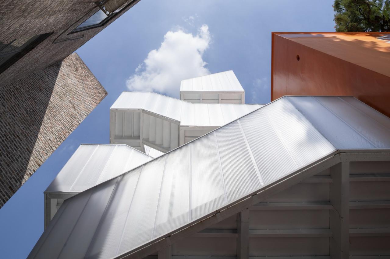 BIM建筑|工业遗址世界里的橙色糖果-未来社HOUSE / Wutopia Lab