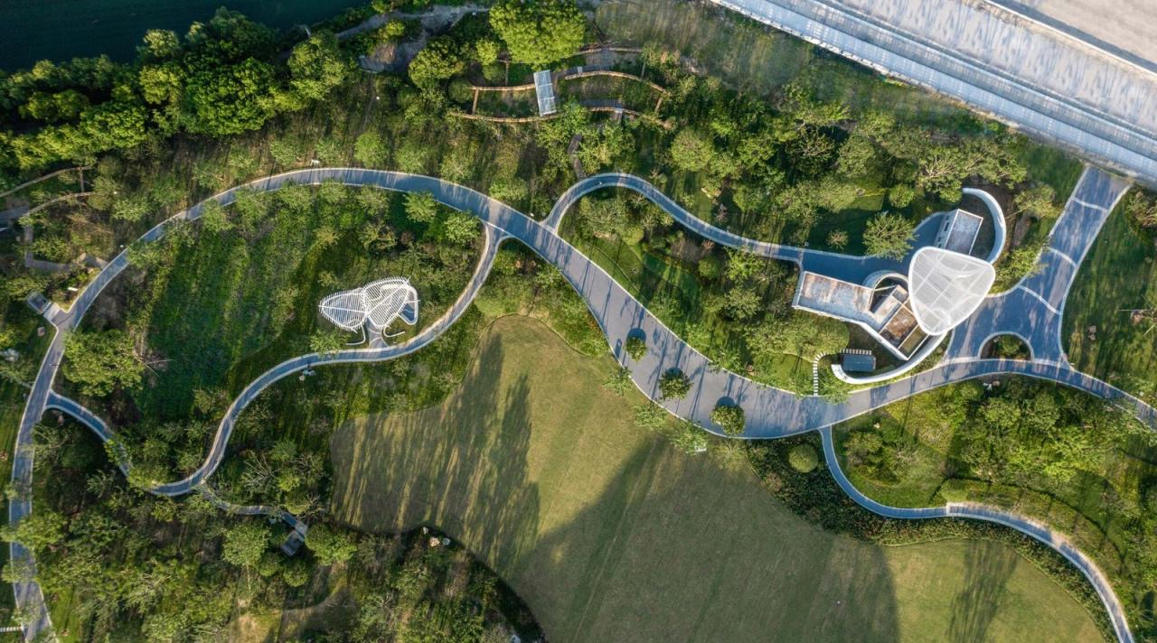 BIM建筑|杭州运河中央公园（二期）/ 浙江省建筑设计研究院