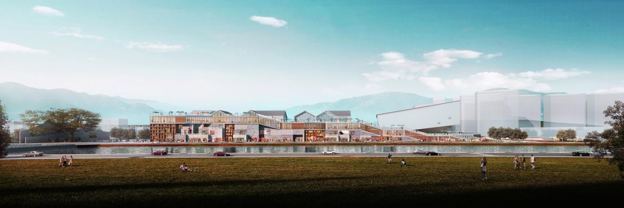 BIM建筑|古典之鱼——沁水杏河商业带 / 宽建筑 & 北京城建设计发展集团