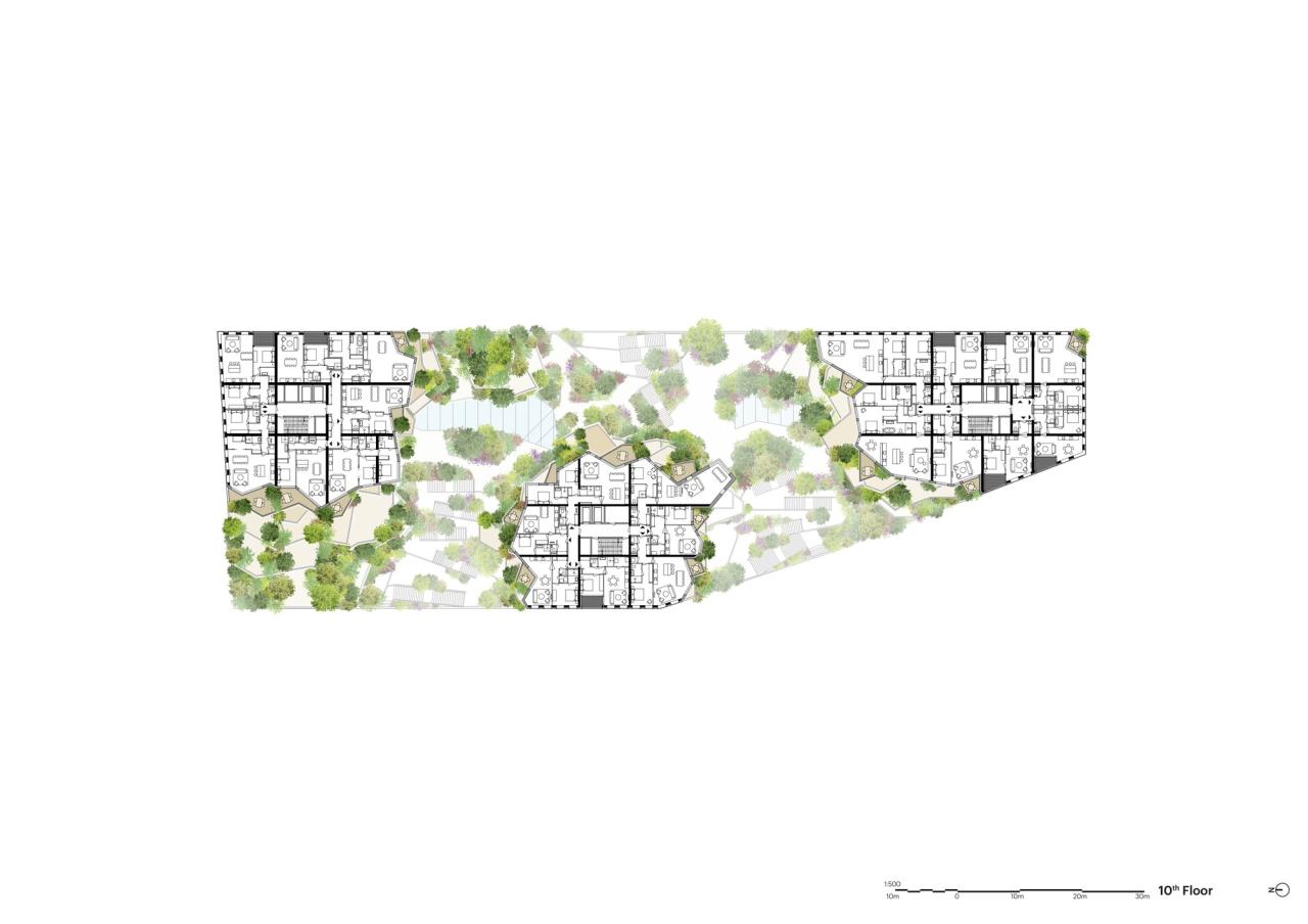 BIM建筑|“山谷”塔楼群 / MVRDV