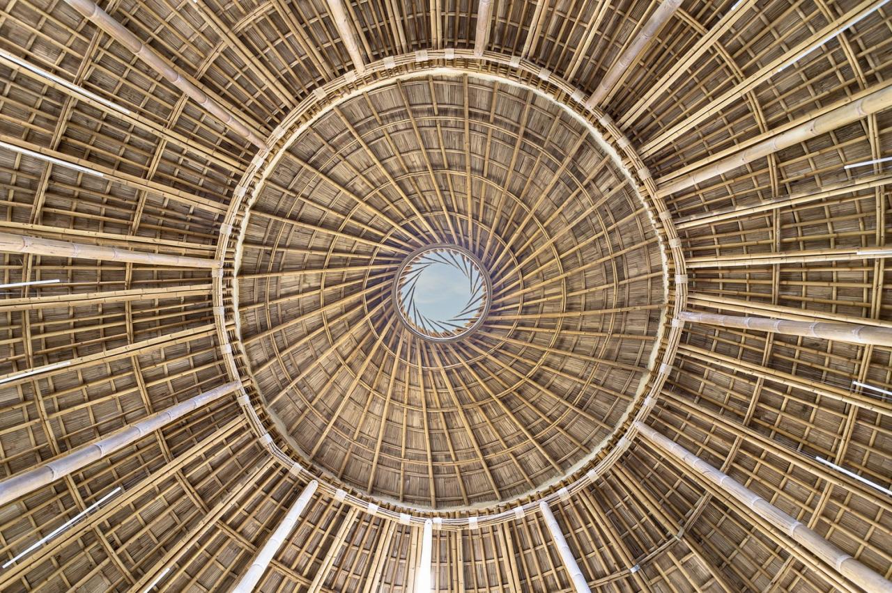 BIM建筑|竹结构建筑，Panyaden 中学图书馆 / Chiangmai Life Architects