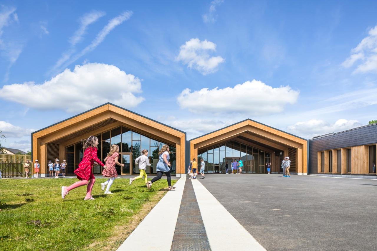 BIM建筑|Les Coteaux Fleuris 学校 / HEMAA Architectes + Hesters Oyon