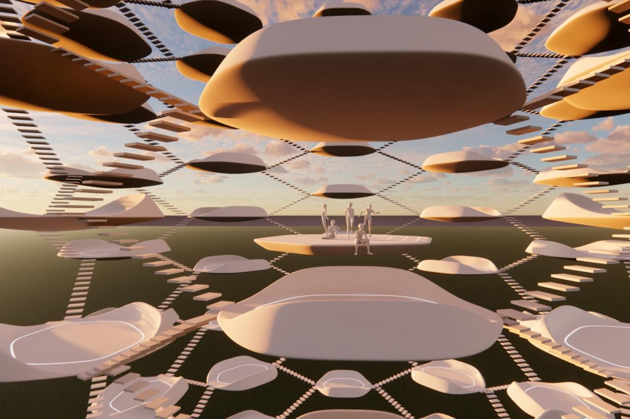 BIM建筑|5个获奖作品，全球最大元宇宙平台Decentraland建筑大赛 / CAA LAB