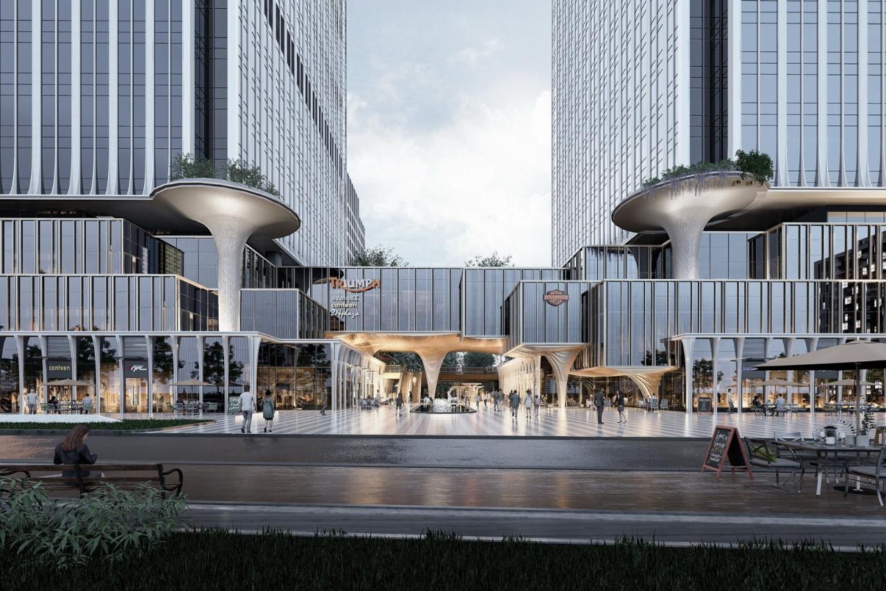 BIM建筑|现代生态复合城市综合体 / UA尤安设计